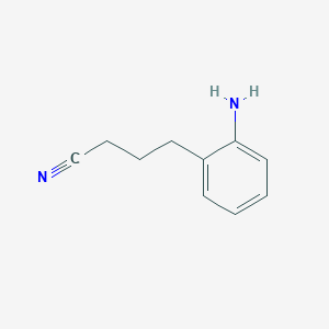 molecular formula C10H12N2 B8546489 4-(2-Aminophenyl)butyronitrile 