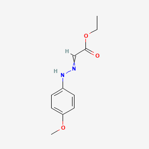 molecular formula C11H14N2O3 B8546506 [(4-Methoxyphenyl)hydrazono]acetic acid ethyl ester 