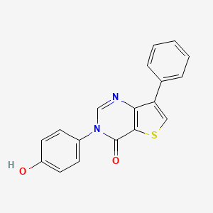 3-(4-Hydroxyphenyl)-7-phenylthieno[3,2-d]pyrimidin-4(3H)-one