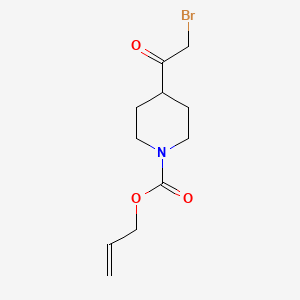 molecular formula C11H16BrNO3 B8546559 Prop-2-en-1-yl 4-(bromoacetyl)piperidine-1-carboxylate CAS No. 208191-16-6