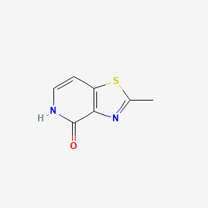 molecular formula C7H6N2OS B8546632 2-Methyl-5H-thiazolo[4,5-c]pyridin-4-one 