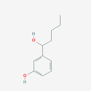 molecular formula C11H16O2 B8546640 3-(1-Hydroxypentyl)phenol 