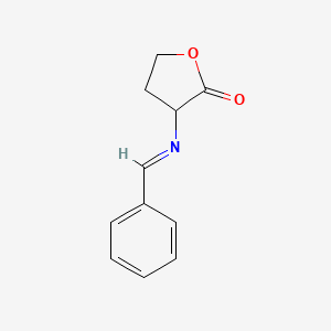 molecular formula C11H11NO2 B8546689 3-(Benzylideneamino)tetrahydrofuran-2-one 