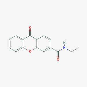 molecular formula C16H13NO3 B8546739 N-Ethyl-9-oxo-9H-xanthene-3-carboxamide CAS No. 825649-25-0