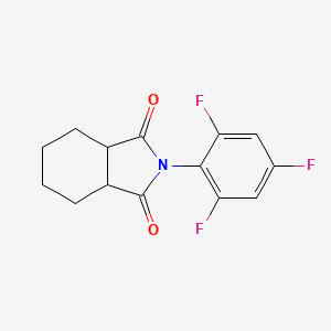 molecular formula C14H12F3NO2 B8546809 2-(2,4,6-Trifluorophenyl)hexahydro-1H-isoindole-1,3(2H)-dione CAS No. 61330-06-1