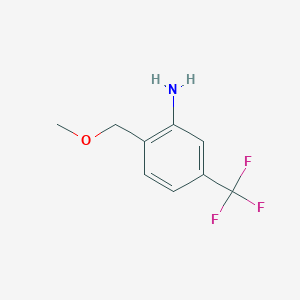 molecular formula C9H10F3NO B8546822 2-Methoxymethyl-5-trifluoromethylphenylamine 
