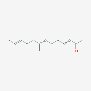 molecular formula C16H26O B8546828 4,8,12-Trimethyltrideca-3,7,11-trien-2-one CAS No. 53150-79-1