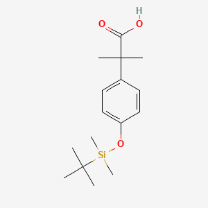 2-[4-(Dimethyl-tert-butylsilyloxy)phenyl]-2-methylpropionic acid