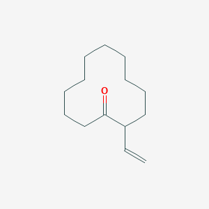 molecular formula C14H24O B8546856 Cyclododecanone, 2-ethenyl- CAS No. 37609-23-7
