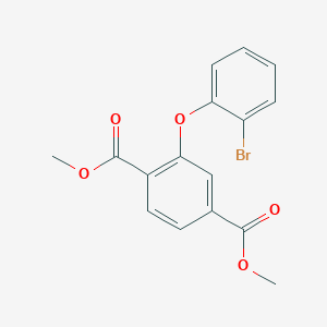 molecular formula C16H13BrO5 B8546879 Dimethyl 2-(2-bromophenoxy)benzene-1,4-dicarboxylate CAS No. 825650-06-4