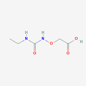 molecular formula C5H10N2O4 B8546888 2-(3-Ethylureidooxy)acetic acid 