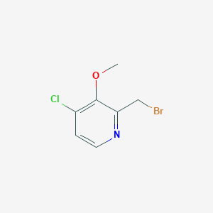 molecular formula C7H7BrClNO B8546898 4-Chloro-3-methoxy-2-bromomethyl-pyridine 