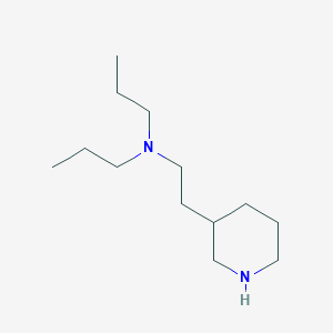 molecular formula C13H28N2 B8546902 3-[2-(Dipropylamino)ethyl]piperidine 