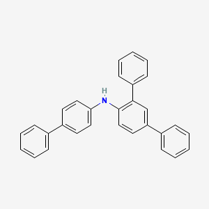 molecular formula C30H23N B8546944 N-([1,1'-biphenyl]-4-yl)-[1,1':3',1''-terphenyl]-4'-amine 