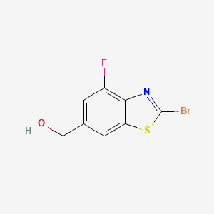 molecular formula C8H5BrFNOS B8546956 (2-Bromo-4-fluorobenzo[d]thiazol-6-yl)methanol CAS No. 924287-66-1