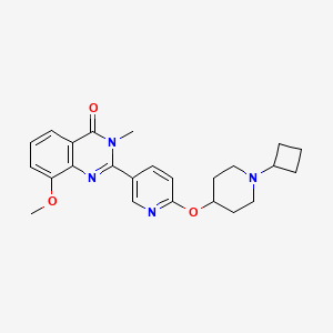 4(3h)-Quinazolinone,2-[6-[(1-cyclobutyl-4-piperidinyl)oxy]-3-pyridinyl]-8-methoxy-3-methyl-