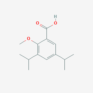molecular formula C14H20O3 B8546980 2-Methoxy-3,5-di(propan-2-yl)benzoic acid CAS No. 56529-95-4