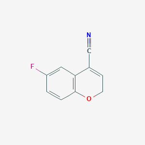 molecular formula C10H6FNO B8546988 6-fluoro-4-cyano-2H-benzopyran 