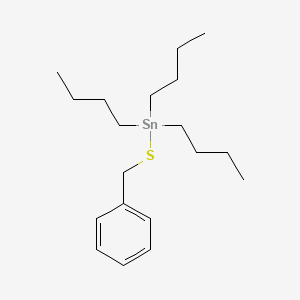 molecular formula C19H34SSn B8546998 (Benzylsulfanyl)(tributyl)stannane CAS No. 23728-85-0