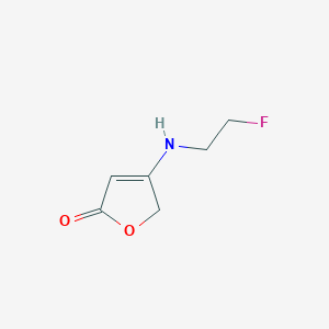 molecular formula C6H8FNO2 B8547006 4-[(2-fluoroethyl)amino]furan-2(5H)-one 