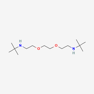 molecular formula C14H32N2O2 B8547026 1,2-Bis-(tertiarybutylaminoethoxy) ethane 