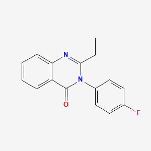 molecular formula C16H13FN2O B8547064 2-Ethyl-3-(4-fluorophenyl)-3H-quinazolin-4-one 