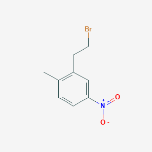 molecular formula C9H10BrNO2 B8547104 2-(2-Bromoethyl)-1-methyl-4-nitrobenzene 