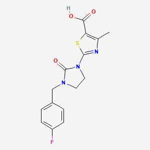 2-(3-(4-Fluorobenzyl)-2-oxoimidazolidin-1-yl)-4-methylthiazole-5-carboxylic acid