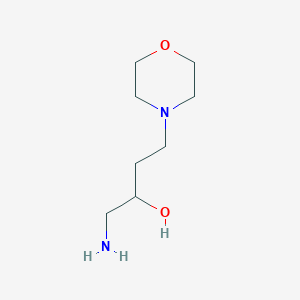 molecular formula C8H18N2O2 B8547120 4-(4-Amino-3-hydroxybutyl)morpholine 