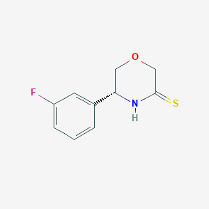 molecular formula C10H10FNOS B8547286 (R)-5-(3-fluoro-phenyl)-morpholine-3-thione 