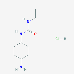 molecular formula C9H20ClN3O B8547331 1-(4-Aminocyclohexyl)-3-ethylurea hydrochloride CAS No. 89536-19-6