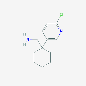 molecular formula C12H17ClN2 B8547379 (1-(6-Chloropyridin-3-yl)cyclohexyl)methanamine 