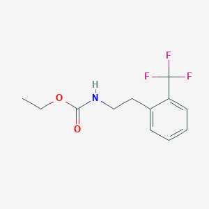 molecular formula C12H14F3NO2 B8547395 [2-(2-Trifluoromethyl-phenyl)-ethyl]-carbamic acid ethyl ester 
