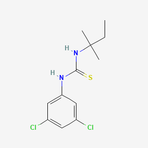 molecular formula C12H16Cl2N2S B8547464 N-(3,5-dichlorophenyl)-N'-t-pentylthiourea 