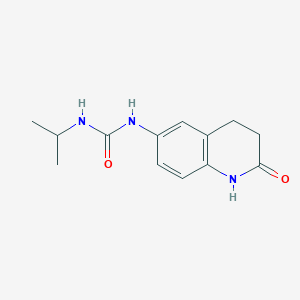 molecular formula C13H17N3O2 B8547498 1-Isopropyl-3-(2-oxo-1,2,3,4-tetrahydroquinolin-6-yl)urea 