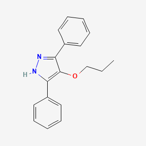 molecular formula C18H18N2O B8547507 3,5-Diphenyl-4-propoxy-1H-pyrazole CAS No. 60627-99-8