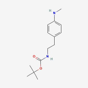 molecular formula C14H22N2O2 B8547518 t-Butyl 2-(4-methylaminophenyl)ethylcarbamate 