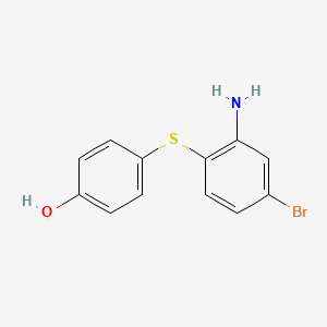 molecular formula C12H10BrNOS B8547557 4-(2-Amino-4-bromo-phenylsulfanyl)-phenol 