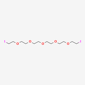 molecular formula C12H24I2O5 B8547602 1,17-Diiodo-3,6,9,12,15-pentaoxaheptadecane 