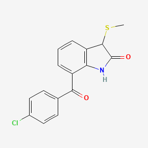 7-(4-Chlorobenzoyl)-3-methylthioindolin-2-one