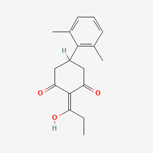 5-(2,6-Dimethylphenyl)-2-(1-hydroxypropylidene)cyclohexane-1,3-dione