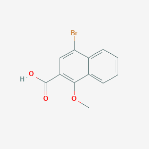 molecular formula C12H9BrO3 B8547699 1-Methoxy-4-bromo-2-naphthoic acid 