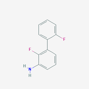molecular formula C12H9F2N B8547776 2,2'-Difluoro-biphenyl-3-ylamine 