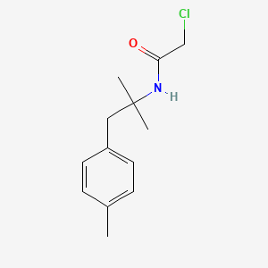 molecular formula C13H18ClNO B8547779 2-chloro-N-(2-methyl-1-p-tolylpropan-2-yl)acetamide 