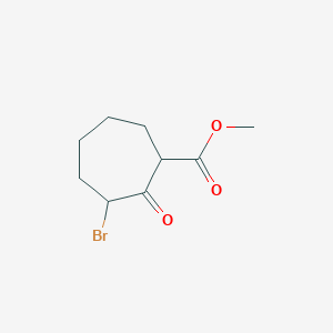 molecular formula C9H13BrO3 B8547788 Methyl 3-bromo-2-oxocycloheptanecarboxylate 