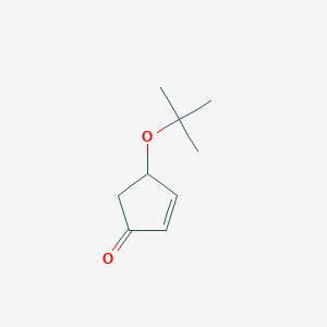 molecular formula C9H14O2 B8547810 4-Tert-butoxy-cyclopent-2-enone CAS No. 73448-15-4