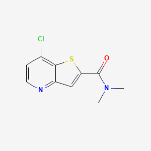 molecular formula C10H9ClN2OS B8547835 7-Chloro-N,N-dimethylthieno[3,2-b]pyridine-2-carboxamide 