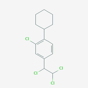 2-Chloro-1-cyclohexyl-4-(1,2,2-trichloroethyl)benzene