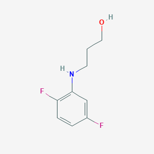 molecular formula C9H11F2NO B8547842 3-(2,5-Difluorophenylamino)propan-1-ol 