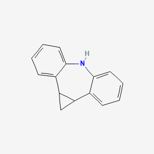 molecular formula C15H13N B8547862 1,1a,6,10b-Tetrahydrodibenzo[b,f]cyclopropa[d]azepine CAS No. 30646-39-0